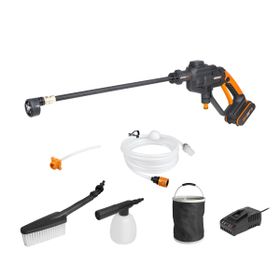 Worx WG620E 2 20Volt 2.0Ah. Li-Ion 24 Bar Basınçlı Yıkama Tabancası + 4 Parça Yıkama Seti