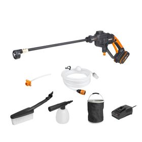 Worx WG620E 2 20Volt 2.0Ah. Li-Ion 24 Bar Basınçlı Yıkama Tabancası + 4 Parça Yıkama Seti