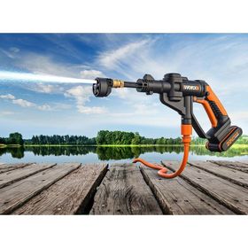 Worx WG620E 2 20Volt 2.0Ah. Li-Ion 24 Bar Basınçlı Yıkama Tabancası + 4 Parça Yıkama Seti
