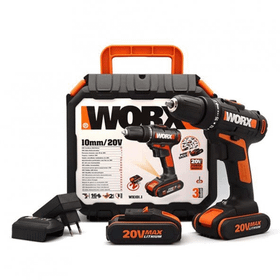Worx WX101.1 20 V 1.5 Ah Li-İon Çift Akülü Profesyonel Şarjlı Matkap