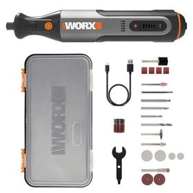 Worx WX106 8 Volt Kalem Tipi Devir Ayarlı Profesyonel Gravür Makinesi ve 21 Parça Aksesuar Seti