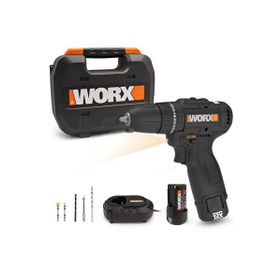 Worx WX121 12 Volt 2.0 Ah Li-Ion Çift Akülü Kömürsüz Profesyonel Şarjlı Darbeli Matkap ve 5 Parça Aksesuar
