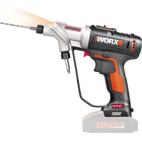 Worx WX176.9 20 V Akü Dahil Değildir 16 Parça Uç Döner Kafa ve Çift Mandrenli Profesyonel Şarjlı Matkap