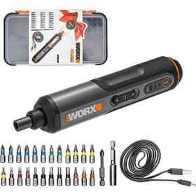 Worx WX240 4 Volt 1.5Ah. Li-ion Akıllı Şarjlı Tornavida + 26 adet Bits Uç