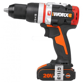 Worx WX354 20 V 2.0 Ah Li-İon Çift Akülü Kömürsüz Profesyonel Darbeli Şarjlı Matkap