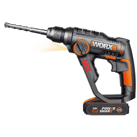 Worx WX390.1 20 V 2 Ah Li-İon SDS-Plus Pnömatik Çift Akülü Şarjlı Matkap