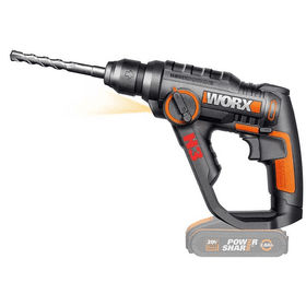 Worx WX390.9 20 V 1.2j Akü Dahil Değildir 8 Adet Uç Mandren Profesyonel SDS-Plus Pnömatik Şarjlı Matkap