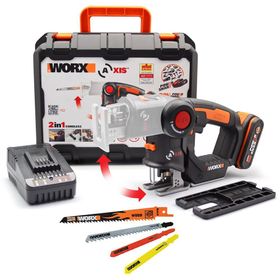 Worx WX550 20 V 2.0 Ah Li-İon Profesyonel Dekupaj ve Tilki Kuyruğu Testere