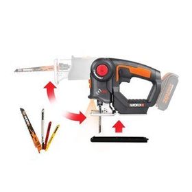 Worx WX550.9 20 V Akü Dahil Değildir Profesyonel Dekupaj ve Tilki Kuyruğu Testere