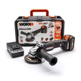 Worx Wx812 20 volt 4.0 Ah. 125 mm Kömürsüz Profesyonel Şarjlı Avuç Taşlama