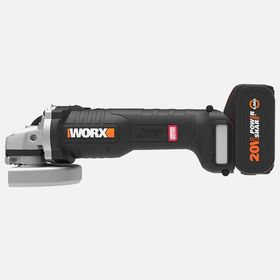 Worx WX813 20Volt 4.0Ah. Liıon Tek Akülü 115Mm Kömürsüz Profesyonel Şarjlı Avuç Taşlama
