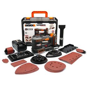 Worx Wx820 20 volt 2.0 Ah. Li-Ion Profesyonel Devir Ayarlı Çok Amaçlı Şarjlı Zımpara
