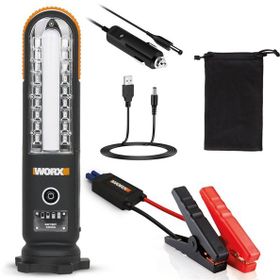 Worx Wx852.1 12 Volt 500 Amper Lityum-Polymer Akü Takviye + Powerbank + Led Lamba Seti