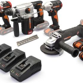 Worx WXKS5 WX354.9 + WX272.9 + WX380.9 + WX812.9 + WA3601 20V 2 Ah Pro Kombo Set