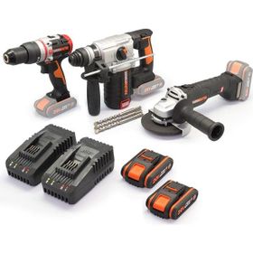 Worx WXKS6 WX354.9+WX380.9+WX812.9+W20V/2Ah Pro Kombo Set
