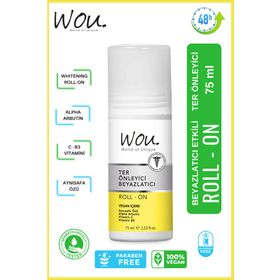 Wou 75 ml Ter Önleyici Beyazlatıcı Roll-On