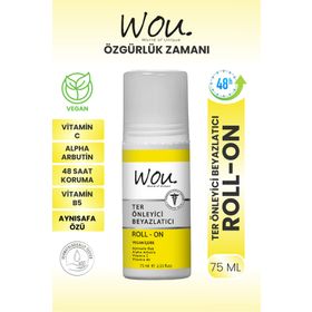 Wou 75 ml Ter Önleyici Beyazlatıcı Roll-On