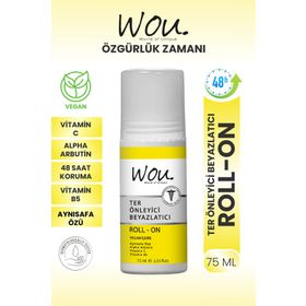 Wou 75 ml Ter Önleyici Beyazlatıcı Roll-On