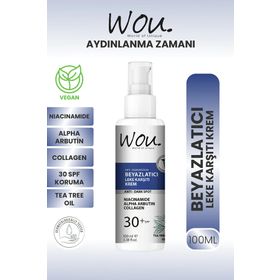 Wou SPF30+ 100 ml Beyazlatıcı Leke Karşıtı Krem