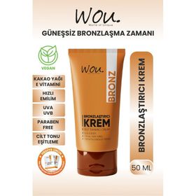 Wou World Of Unique Self Tanning 50 ml Güneşsiz Bronzlaştırıcı ve Nemlendirici Krem