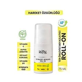 Wou World Of Unique Ter Önleyici Beyazlatıcı 4x75 ml Unisex Deodorant Roll-On
