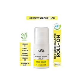Wou World Of Unique Ter Önleyici Beyazlatıcı 5x75 ml Unisex Deodorant Roll-On