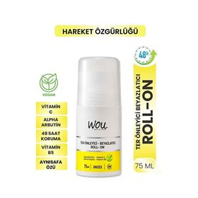 Wou World Of Unique Ter Önleyici Beyazlatıcı 75 ml Unisex Deodorant Roll-On