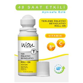 Wou World Of Unique Ter Önleyici Beyazlatıcı 75 ml Unisex Deodorant Roll-On