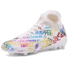 WOWEI FG/AG High Top Spike Cleats Athletics Erkek Krampon