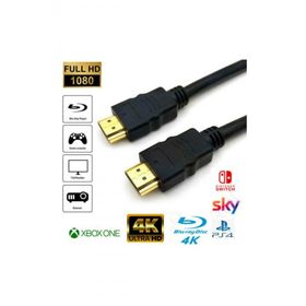 Wozlo 3D Ağ Destekli Altın Uçlu 4K 60Hz 18G Bps Ultra HD 4K Ethernet 15 m HDMI Kablosu