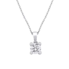 WPN3361-1 0.15 ct Karat E-F vs Pırlanta Yuvarlak Tırnak Tektaş Kolye