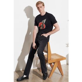 Wrangler Arizona Siyah Straight Erkek Jeans