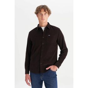 Wrangler MW5A14A944 Yeşil Kadife Erkek Gömlek
