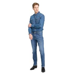 Wrangler Texas Koyu Mavi Slim Erkek Jean Pantolon