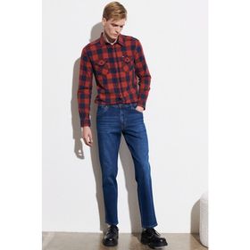 Wrangler W121017XTXT Koyu Mavi Erkek Kot Pantolon