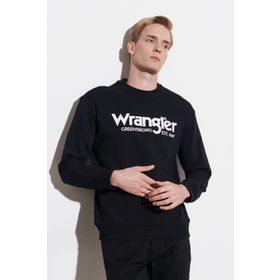 Wrangler W212025001 Siyah Erkek Sweatshirt