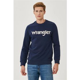 Wrangler W212025410 Bisiklet Yaka Lacivert Erkek Sweatshirt