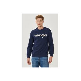 Wrangler W212025410 Bisiklet Yaka Lacivert Erkek Sweatshirt