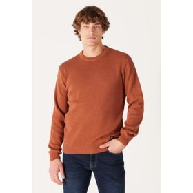 Wrangler W222106220 Kahve Bisiklet Yaka Erkek Kazak
