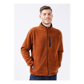 Wrangler W222579SZ Regular Fit Kahve Şardonlu Polar Erkek Sweatshirt