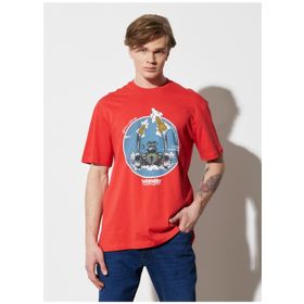Wrangler W231237600 Bisiklet Yaka Kırmızı Erkek T-shirt