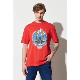 Wrangler W231237600 Bisiklet Yaka Kırmızı Erkek T-shirt