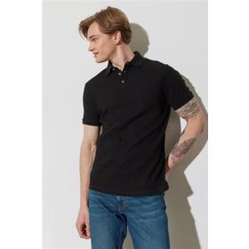 Wrangler W231325001 Siyah Polo Yaka Erkek T-shirt