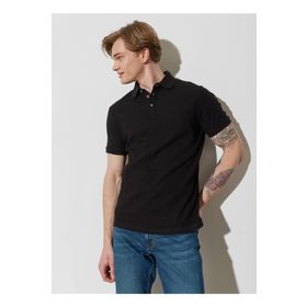 Wrangler W231325001 Siyah Polo Yaka Erkek T-shirt