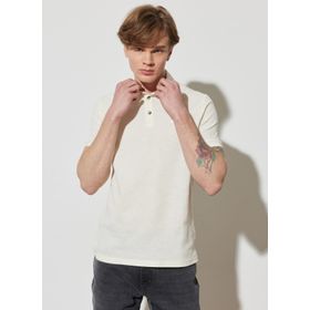 Wrangler W231325104 Ekru Polo Yaka Erkek T-shirt