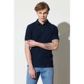 Wrangler W231325410 Polo Yaka Lacivert Erkek T-Shirt
