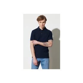 Wrangler W231325410 Polo Yaka Lacivert Erkek T-Shirt
