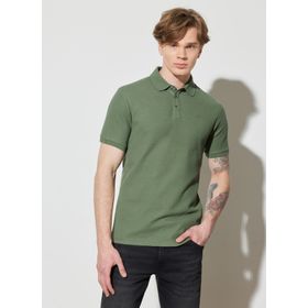 Wrangler W231325801 Polo Yaka Haki Erkek T-Shirt