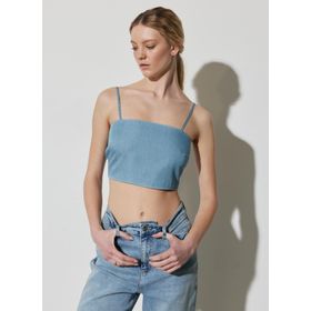 Wrangler W231685404 Açık Mavi Geniş Yaka Kadın Bluz