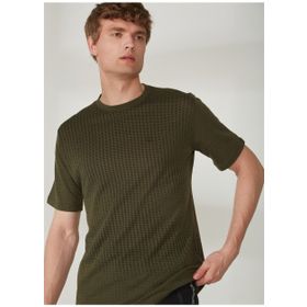 Wrangler W231708801_Bisiklet Yaka Tee ATG Bisiklet Yaka Haki Erkek T-Shirt